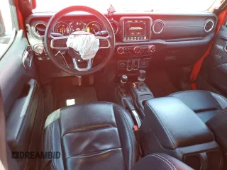 2021 Jeep Wrangler Unlimited Sahara with VIN 1C4JJXP64MW766076, listed as a Copart auction lot 54457195 with 92,421 mi miles and Salvage title. Bid and sale history available at DreamBid. Image 8.