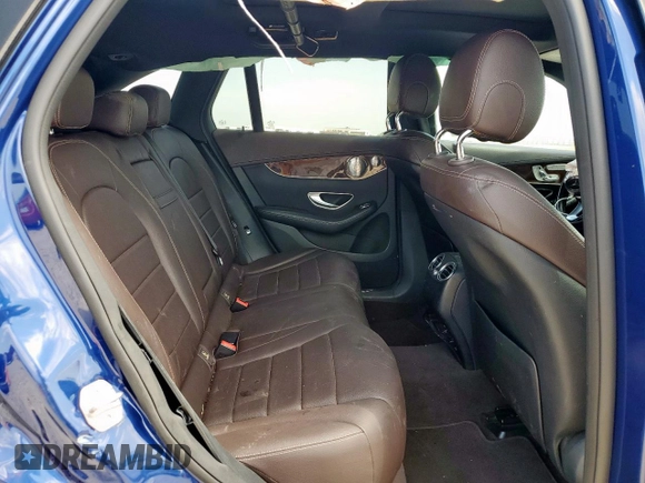 2017 Mercedes-Benz GLC 300 with VIN WDC0G4JB2HF130125, listed as a Copart auction lot 61576685 with 94,643 mi miles and Salvage title. Bid and sale history available at DreamBid. Image 11.
