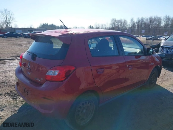 2020 Mitsubishi Mirage SE with VIN ML32A4HJ2LH008457, listed as a IAAI auction lot 41811790 with 77,518 mi miles. Bid and sale history available at carsss.com. Image 4.
