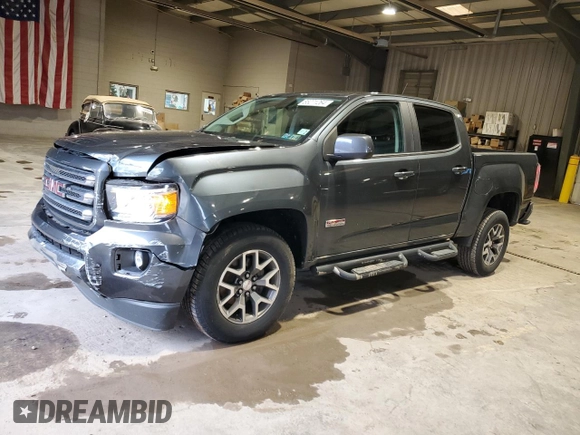 2015 GMC Canyon 4WD SLE with VIN 1GTG6BE37F1118335, listed as a Copart auction lot 85271264 with 58,679 mi miles and Salvage Title. Bid and sale history available at carsss.com. Image 1.