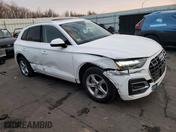 2021 Audi Q5 Premium with VIN WA1AAAFY8M2059824, listed as a Copart auction lot 72962562 with 15,475 mi miles. Bid and sale history available at carsss.com. Image 4.
