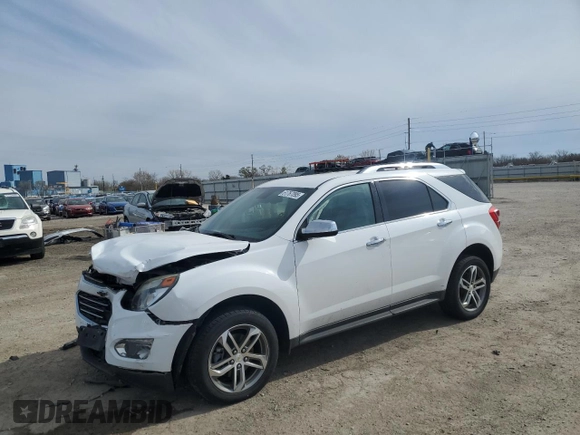 2016 Chevrolet Equinox LTZ with VIN 2GNFLGEK5G6319102, listed as a Copart auction lot 51767095 with 62,823 mi miles and Salvage Title. Bid and sale history available at carsss.com. Image 1.