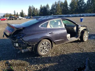 2020 Hyundai Sonata Hybrid Ultimate with VIN KMHL34JJ0LA011433, listed as a Copart auction lot 76461464 with 27,479 mi miles and Salvage Title. Bid and sale history available at carsss.com. Image 3.