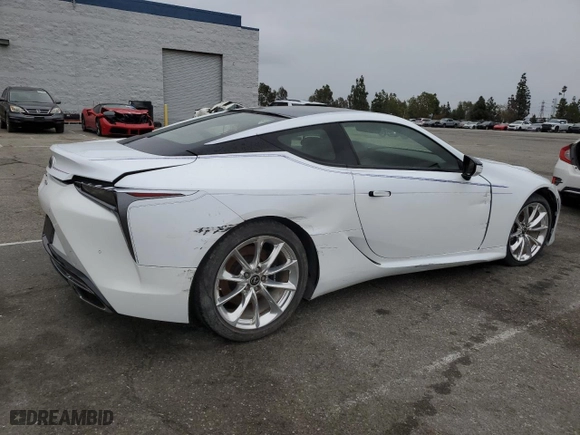 2018 Lexus LC with VIN JTHHP5AY4JA001016, listed as a Copart auction lot 53820545 with 0 mi miles and Salvage Title. Bid and sale history available at carsss.com. Image 3.