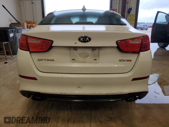2015 Kia Optima EX with VIN 5XXGN4A77FG378648, listed as a Copart auction lot 50787415 with 155,152 mi miles and Clean Title. Bid and sale history available at carsss.com. Image 6.