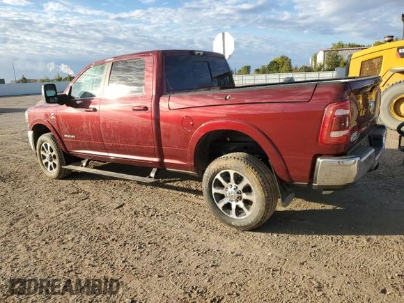 2023 Ram 2500 Longhorn with VIN 3C6UR5GL0PG579122, listed as a Copart auction lot 73804464 with 0 mi miles and Salvage Title. Bid and sale history available at carsss.com. Image 2.