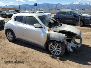 2016 Nissan Juke S with VIN JN8AF5MV9GT656961, listed as a Copart auction lot 46450555 with Not Provided miles and Salvage Title. Bid and sale history available at carsss.com. Image 4.