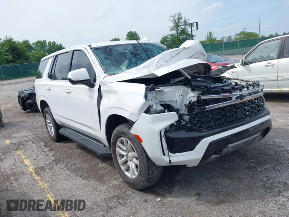 2021 Chevrolet Tahoe Commercial z VIN 1GNSKLEDXMR359932, wystawiony jako IAAI lot #42275551 z przebiegiem 24 mil mil oraz . Historia ofert i sprzedaży dostępna na DreamBid. Obrazek 1.