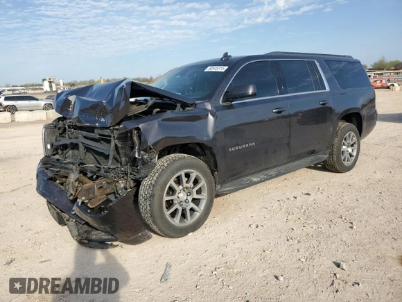 2017 Chevrolet Suburban LT with VIN 1GNSKHKC2HR135066, listed as a Copart auction lot 50545315 with 95,601 mi miles and Salvage Title. Bid and sale history available at carsss.com. Image 1.