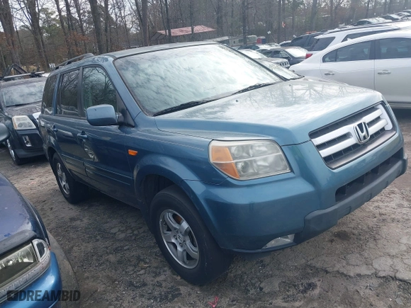 2007 Honda Pilot EX-L with VIN 5FNYF28647B008684, listed as a IAAI auction lot 41405481 with 273,343 mi miles. Bid and sale history available at carsss.com. Image 1.