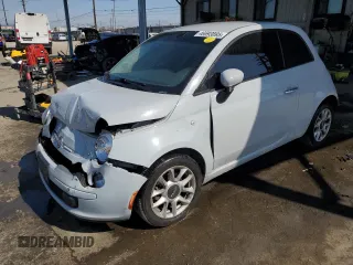 2017 FIAT 500 Pop with VIN 3C3CFFKR9HT700015, listed as a Copart auction lot 46693895 with 89,875 mi miles and Salvage Title. Bid and sale history available at carsss.com. Image 1.