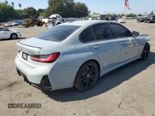2024 BMW 3 Series M340i with VIN 3MW49FS04R8E27589, listed as a Copart auction lot 69801894 with 0 mi miles and Salvage Title. Bid and sale history available at carsss.com. Image 3.