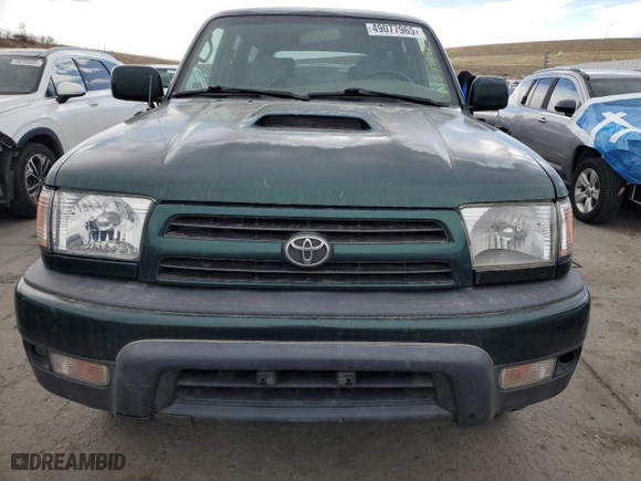 1999 Toyota 4Runner SR5 with VIN JT3HN86R9X0250487, listed as a Copart auction lot 49077965 with 221,954 mi miles and Salvage Title. Bid and sale history available at carsss.com. Image 5.