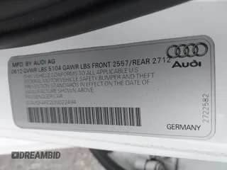 2013 Audi A6 Premium Plus z VIN WAUGFAFC2DN022494, wystawiony jako IAAI lot #42359948 z przebiegiem 65 511 mil mil oraz . Historia ofert i sprzedaży dostępna na DreamBid. Obrazek 9.