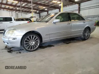 2000 Mercedes-Benz S 320/430/500 with VIN WDBNG70J9YA048782, listed as a Copart auction lot 64287955 with Not provided miles and Salvage title. Bid and sale history available at DreamBid. Image 1.