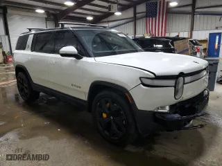 2022 Rivian R1S Launch Edition with VIN 7PDSGABL4NN002354, listed as a Copart auction lot 51320655 with 0 mi miles and Salvage Title. Bid and sale history available at carsss.com. Image 4.