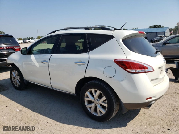 2013 Nissan Murano SV with VIN JN8AZ1MU4DW205826, listed as a Copart auction lot 75486844 with 79,710 mi miles and Salvage Title. Bid and sale history available at carsss.com. Image 2.