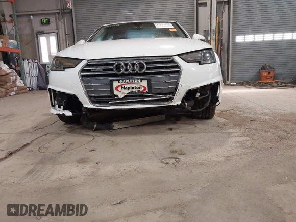 2019 Audi A4 Premium with VIN WAUDNAF47KA117328, listed as a IAAI auction lot 41634062 with 126,067 mi miles and . Bid and sale history available at DreamBid. Image 6.