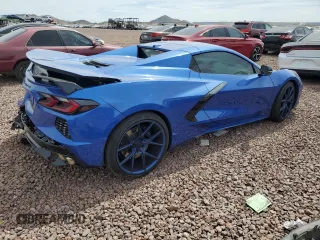 2021 Chevrolet Corvette 1LT with VIN 1G1YA3D49M5105734, listed as a Copart auction lot 77489204 with 17,094 mi miles and Salvage Title. Bid and sale history available at carsss.com. Image 3.