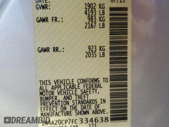2015 Nissan LEAF S z VIN 1N4AZ0CP7FC334638, wystawiony jako Copart lot #46296695 z przebiegiem 38 916 mil mil oraz Szkoda całkowita • Salvage title. Historia ofert i sprzedaży dostępna na DreamBid. Obrazek 12.