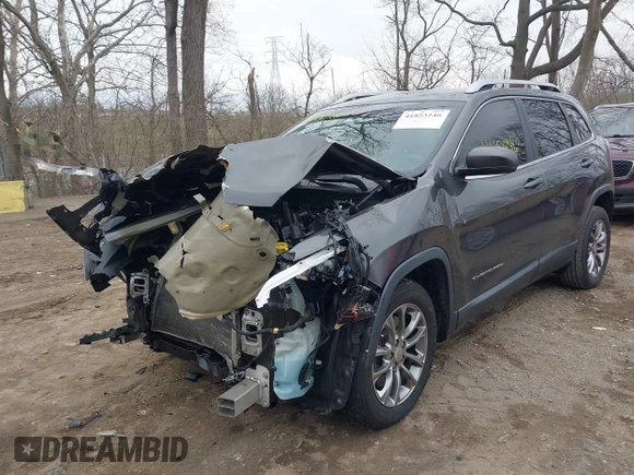 2019 Jeep Cherokee Latitude Plus with VIN 1C4PJLLB4KD382412, listed as a IAAI auction lot 41853246 with 97,512 mi miles. Bid and sale history available at carsss.com. Image 6.