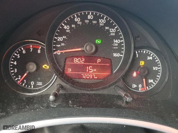 2012 Volkswagen Beetle 2.5L w/Sun PZEV with VIN 3VWJP7ATXCM631497, listed as a Copart auction lot 74442964 with 72,097 mi miles and Salvage Title. Bid and sale history available at carsss.com. Image 9.