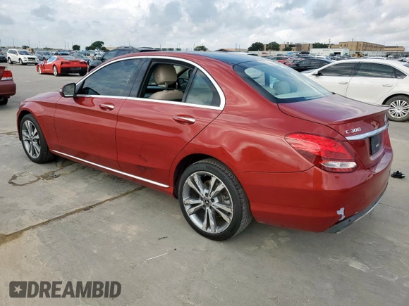 2018 Mercedes-Benz C 300 with VIN 55SWF4KBXJU258929, listed as a Copart auction lot 64697985 with 47,264 mi miles and Clean title. Bid and sale history available at DreamBid. Image 2.