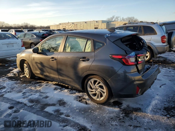 2024 Subaru Impreza with VIN JF1GUABC8R8345894, listed as a Copart auction lot 43810295 with 5,514 mi miles and Salvage Title. Bid and sale history available at carsss.com. Image 2.