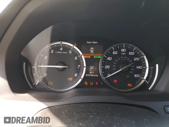 2017 Acura MDX w/Technology Pkg with VIN 5FRYD4H50HB041240, listed as a Copart auction lot 63749823 with 72,740 mi miles. Bid and sale history available at carsss.com. Image 9.