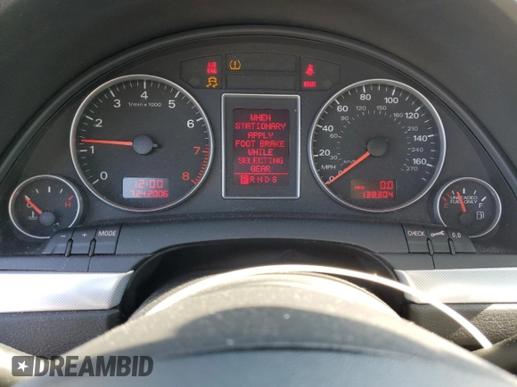 2008 Audi A4 2.0T с VIN WAUDF78E98A155691, выставлен на аукционе Copart как лот 55173925 с пробегом 138 304 миль миль и Списание • Salvage title. История ставок и продаж доступна на DreamBid. Изображение 9.