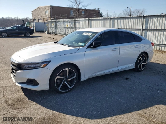 2022 Honda Accord Sedan Sport SE with VIN 1HGCV1F45NA027065, listed as a Copart auction lot 46158655 with 62,980 mi miles and Salvage Title. Bid and sale history available at carsss.com. Image 1.