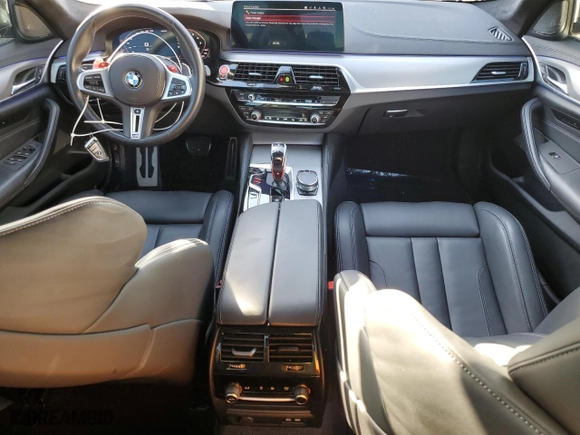 2023 BMW M5 with VIN WBS83CH07PCL16321, listed as a Copart auction lot 69708574 with 11,083 mi miles and Salvage Title. Bid and sale history available at carsss.com. Image 8.
