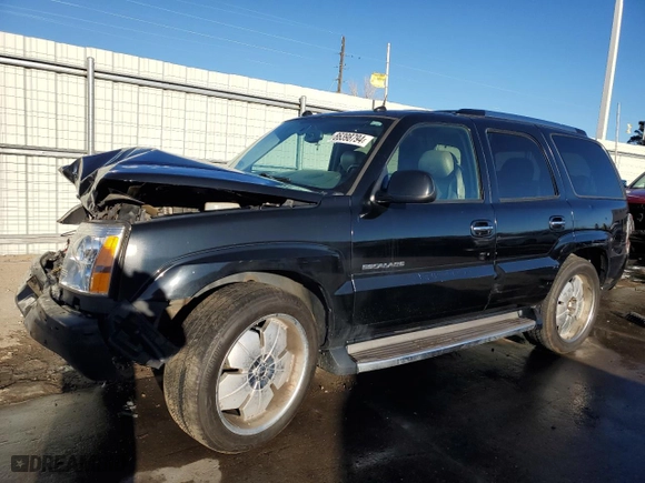 2004 Cadillac Escalade with VIN 1GYEK63N44R247737, listed as a Copart auction lot 86398794 with 233,113 mi miles and Salvage Title. Bid and sale history available at carsss.com. Image 1.