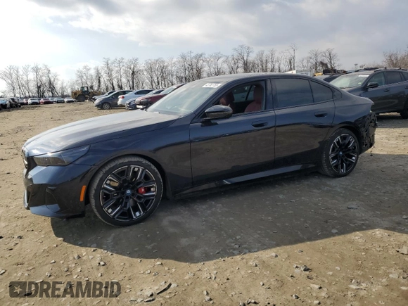2024 BMW i5 M60 z VIN WBY43FK07RCR84752, wystawiony jako Copart lot #43782755 z przebiegiem 12 175 mil mil oraz Szkoda całkowita • Salvage title. Historia ofert i sprzedaży dostępna na DreamBid. Obrazek 1.