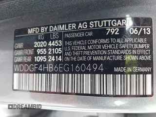 2014 Mercedes-Benz C 250 Sport with VIN WDDGF4HB6EG160494, listed as a IAAI auction lot 42310423 with 145,160 mi miles and . Bid and sale history available at DreamBid. Image 9.