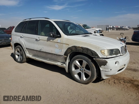 2002 BMW X5 4.4i with VIN 5UXFB33512LH33903, listed as a Copart auction lot 78229434 with 0 mi miles and Salvage Title. Bid and sale history available at carsss.com. Image 4.