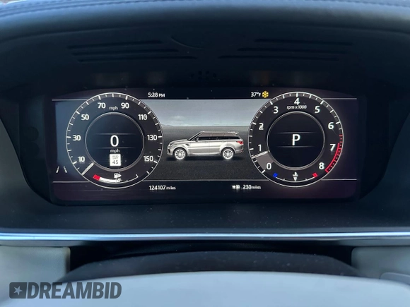 2019 Land Rover Range Rover Sport HSE Dynamic with VIN SALWV2SV2KA837855, listed as a Copart auction lot 53833675 with 124,107 mi miles and Clean Title. Bid and sale history available at carsss.com. Image 9.