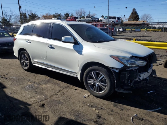 2017 Infiniti QX60 with VIN 5N1DL0MN7HC506235, listed as a Copart auction lot 46171385 with 116,527 mi miles and Salvage Title. Bid and sale history available at carsss.com. Image 4.