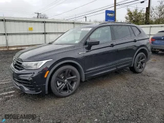 2023 Volkswagen Tiguan SE R-Line Black with VIN 3VV8B7AX7PM027416, listed as a Copart auction lot 50205645 with 39,095 mi miles and Salvage Title. Bid and sale history available at carsss.com. Image 1.