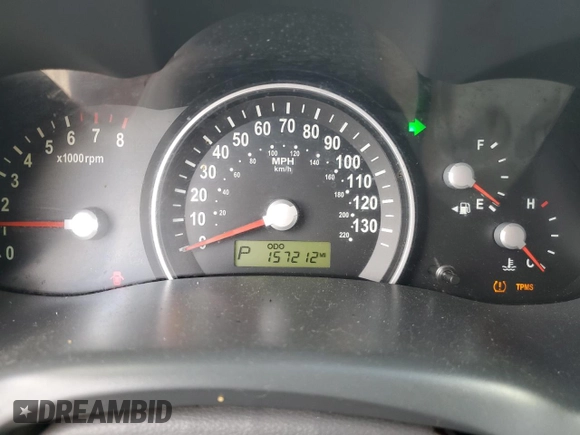 2009 Kia Sedona LX with VIN KNDMB233X96286866, listed as a Copart auction lot 72221534 with 157,212 mi miles and Salvage Title. Bid and sale history available at DreamBid. Image 9.
