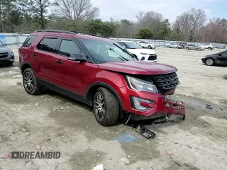 2017 Ford Explorer Sport with VIN 1FM5K8GT3HGE34118, listed as a Copart auction lot 49707465 with 82,042 mi miles and Salvage title. Bid and sale history available at DreamBid. Image 14.