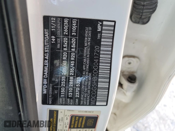 2013 Mercedes-Benz GLK 350 with VIN WDCGG5HB0DG041720, listed as a Copart auction lot 67039924 with 84,761 mi miles and Salvage Title. Bid and sale history available at DreamBid. Image 13.