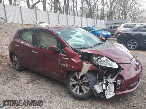 2017 Nissan LEAF SV with VIN 1N4BZ0CP9HC302538, listed as a IAAI auction lot 42079633 with 38,147 mi miles and . Bid and sale history available at DreamBid. Image 1.