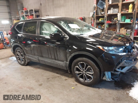 2021 Honda CR-V EX with VIN 7FARW2H50ME026840, listed as a IAAI auction lot 41614285 with 43,337 mi miles. Bid and sale history available at carsss.com. Image 1.