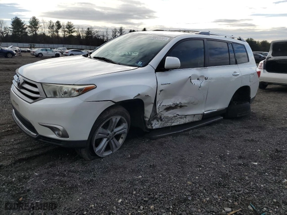 2013 Toyota Highlander Limited with VIN 5TDDK3EHXDS198603, listed as a Copart auction lot 85649364 with 159,491 mi miles and Salvage Title. Bid and sale history available at carsss.com. Image 1.