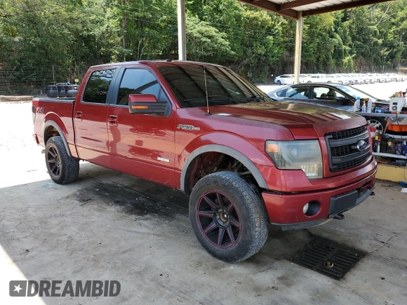 2013 Ford F-150 XL with VIN 1FTFW1ET5DFB66342, listed as a Copart auction lot 63658045 with 195,669 mi miles and Clean title. Bid and sale history available at DreamBid. Image 4.