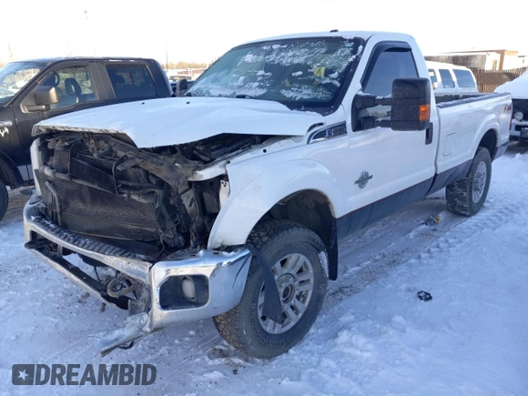 2014 Ford F-250 XL with VIN 1FTBF2BT1EEB31376, listed as a Copart auction lot 73752963 with 120,315 mi miles and Salvage title. Bid and sale history available at DreamBid. Image 1.