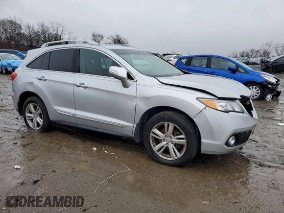 2015 Acura RDX Technology with VIN 5J8TB3H58FL010468, listed as a Copart auction lot 62132145 with 64,405 mi miles and Salvage title. Bid and sale history available at DreamBid. Image 4.