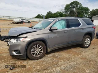 2019 Chevrolet Traverse LT Cloth with VIN 1GNEVGKW3KJ183383, listed as a Copart auction lot 57841975 with 71,957 mi miles and Salvage title. Bid and sale history available at DreamBid. Image 1.