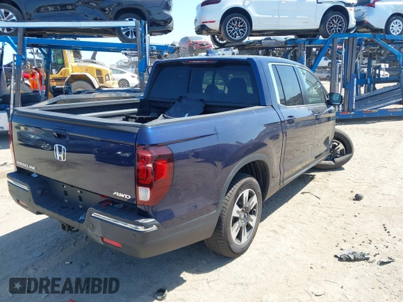 2020 Honda Ridgeline RTL with VIN 5FPYK3F56LB028917, listed as a IAAI auction lot 42280770 with 17,598 mi miles and . Bid and sale history available at DreamBid. Image 4.